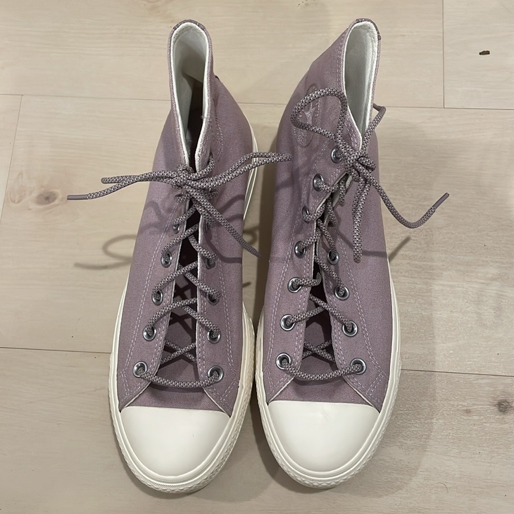 Converse CTAS Hi Lift Lucid Lilac Canvas Platform Sneakers  NWT - Picture 6 of 11